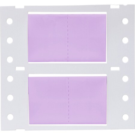 Brady PermaSleeve HX Heat Shrink Double Sided Wire Marking Sleeves, 0.75 in. x 1 in. W, Violet, Roll of 5000 2HX-750-2-VT-J-2