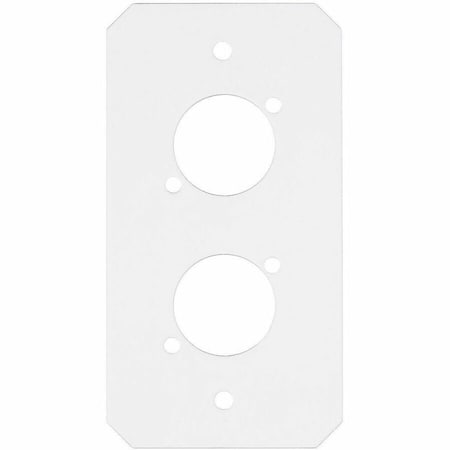 Hubbell Wiring Device-Kellems Sub-Plate, 1 Gang, Steel, XLR Opening Cover Type S1R10CSP2X