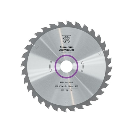 Fein 6in Hand-held circular saw blade for aluminum and other non-ferrous metals 63502306000