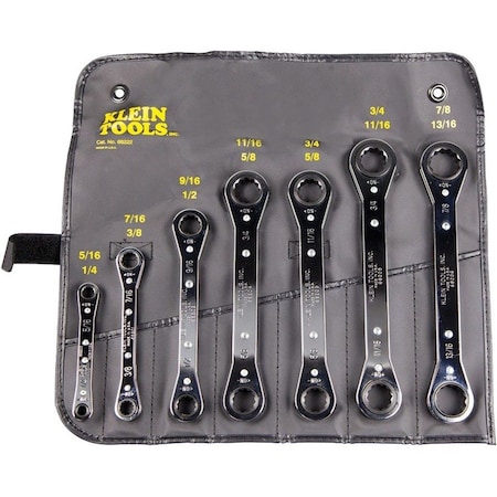 Klein Tools Ratcheting Box Wrench Set, 7-Piece 68222