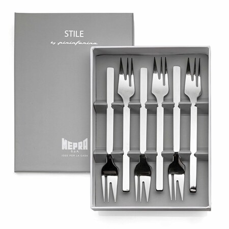 Mepra Stile By Pininfarina Cake Fork Set - 6 Pcs. - Mirror 107544615