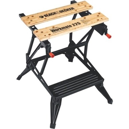 Stanley Black & Decker Workmate 225 Portable Workbench, Project Center & Vise, 450 Lb. Capacity WM225