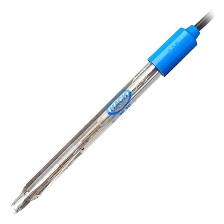 Hach Electrode, 1/2 in Dia, 120 mm H, Glass LZW9650.97.0002