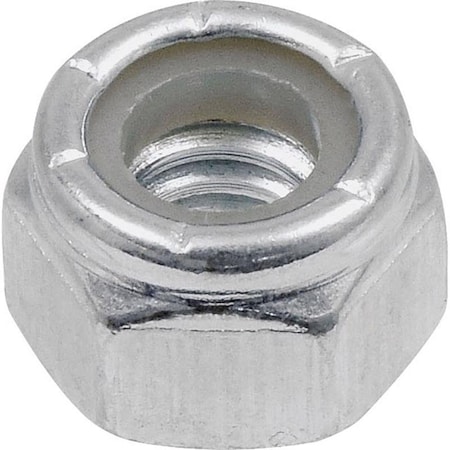 Hillman 1/4-20 in. Zinc-Plated Steel USS Nylon Lock Nut, 100PK 180147