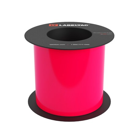Labeltac Label Supply 5in x 75ft, Hi-Vis Pink LT517-C