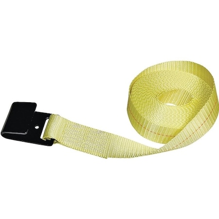 S-Line Ancra Winch Strap with Flat Hook, 2 in W, 30 ft L, 3333 lb Vertical Hitch, Polyester 41659-10-30