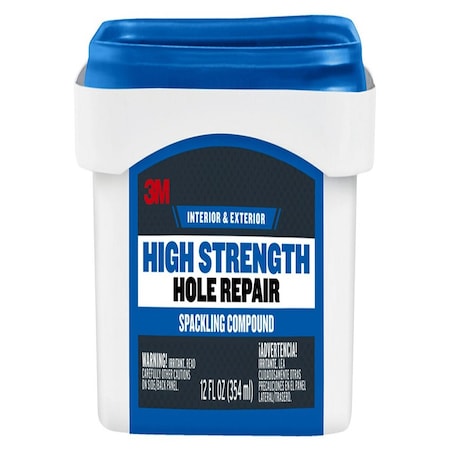 3M 12 Oz. 3M CC-12-DT White High Strength Hole Repair Color Changing Spackling Compound CC-8-DT