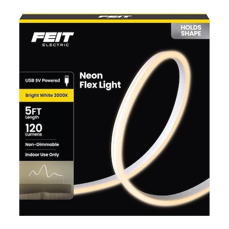 Feit Electric 5 ft. L White Plug-In LED Tape Light NF5/3K/USB