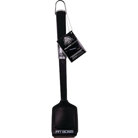 Pit Boss Pro Series 18.5'' Natural Bristles Stainless Steel Palmyra Head Grill Cleaning Brush 40490