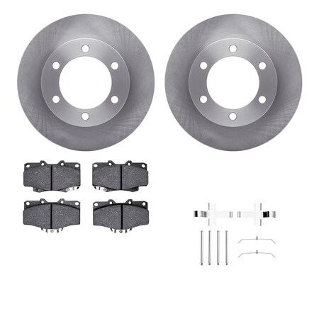 Dynamic Friction Co DFC Brake Rotor- Heavy Duty Brake Pad includes Hardware 6412-76031
