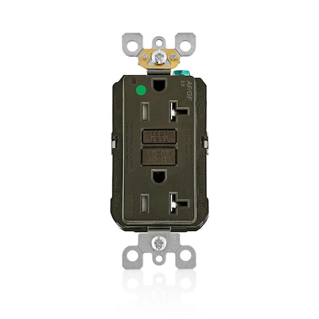 Leviton Receptable Outlet, Hospital Grade, Brown AGTR2-HG