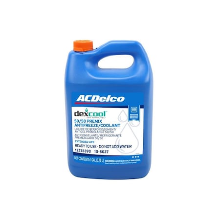 Acdelco COOLANT ENGINE DEXCOOL 50/50 PREMIX 1GAL, Engine Coolant / Antifreeze,  105027