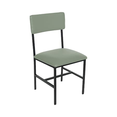 Bfm Seating Meghan Side Chair, Grade 4 Upholstered Seat & Back - Steel Frame - Sand Black Finish JS33CM2178-2178SB