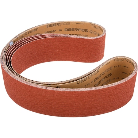 Grizzly 4" x 79" Ceramic Sanding Belt 40 grit, 5PK T31815