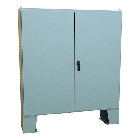 Hammond Handle Electrical Enclosure, 72 in H, 17 in D, 72 in W, 12, Steel 1422F16F