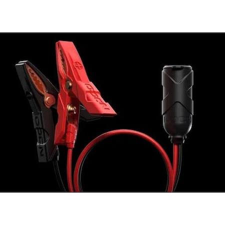 Noco 12V Plug Socket with Battery Clamps, for Genius Chargers, GC017 806296