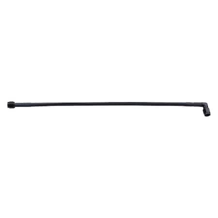 Allstar Performance 18 in. 90 deg -3 AN No. 3 Black Coated Braided Line ALL48417