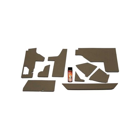 K&M Mfg Lower Cab Kit for John Deere 55 Series Tractors Multi-Brown Vinyl 4090