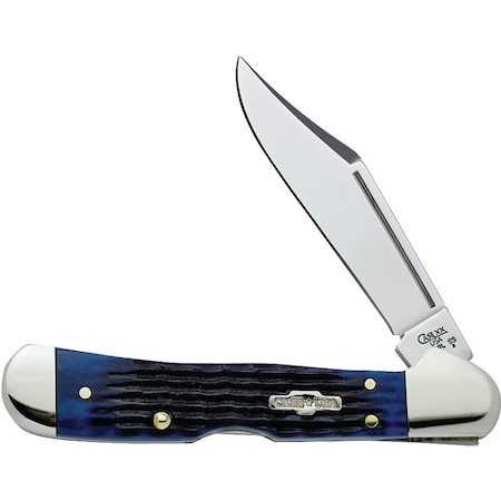 Case CASE 02864 Folding Pocket Knife, 2.72 in L Blade, 1-Blade, Blue Handle 2864