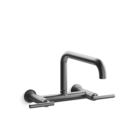 Kohler Purist Two-hole wall-mount bridge kitchen sink faucet 7549-4-BGP