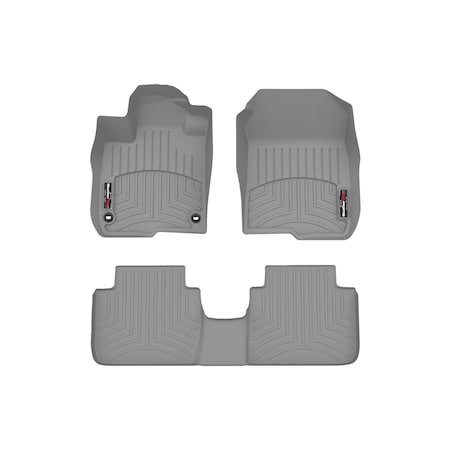 Weathertech Grey, Front and Rear Floorliners 461746-1-2