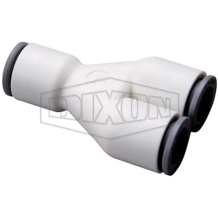 Dixon LIQUIfit Union Y-Connector, 1/2 in Nominal, Tube End Style, Nylon, Domestic 63406200WP2