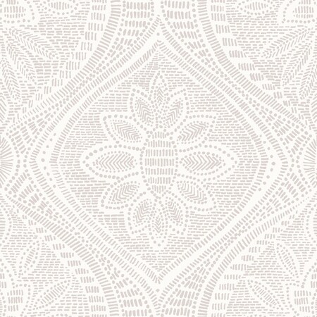 A-Street Prints Scout Lavender Floral Ogee Wallpaper 4074-26641