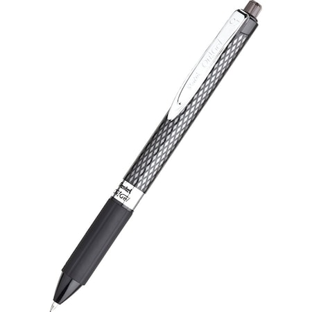 Pentel Gel Roller Roller Pen, Medium 0.7 mm, Black PK12 PENK497A