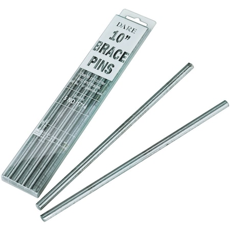 Dare Products 3/8'' Dia. x 10'' L. Galvanized Steel Electric Fence Brace Pin, 5PK 1714-5