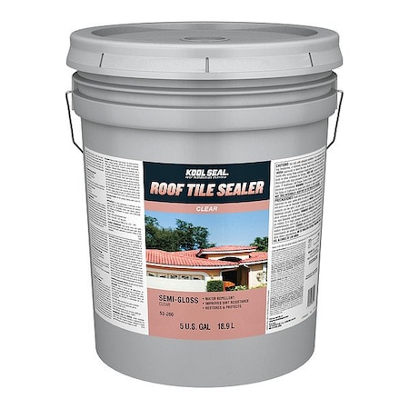 Kool Seal Roof Tile Sealer, Clear, 5 Gallon KST053200-20