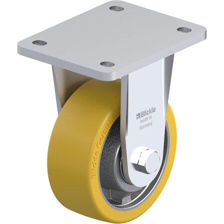 Blickle Rgd Plate Cstr, Polyurthan, 5", 1320 lb. BO-GTH 127K