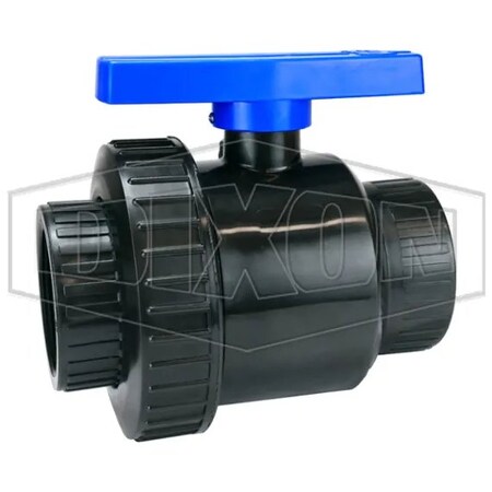 Dixon Direct Acting Single Union Ball Valve, FNPT End Style, Full Port, PTFE Ball Seat/EPDM O-Ring Softgoo SUBV300