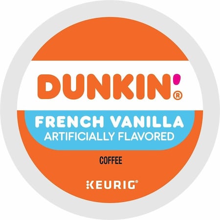 Dunkin K-Cup French Vanilla Coffee, Compatible with Keurig Brewer, Medium, K-Cup, French Vanilla, 4PK 5000363272