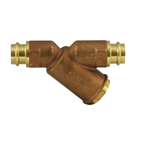 Apollo Valves Y Strainer, 1-1/4" Pipe, Press, Lead Free Bronze, 250 psi 59LF006P2PR