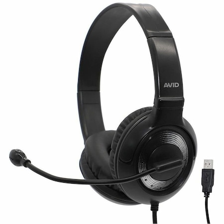 Ergoguys Avid Products USB Headset with Mic Black 2AE55KLUSB