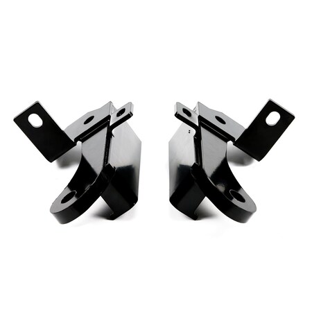 Warn Under Factory Bumper Winch Mount Rated at 12000 Lbs Powder Coated Black Set of 2 102370