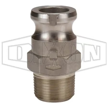 Dixon 1 VENT LOCK MALE NPT x MALE ADAPTER 316SS L100-F-SS