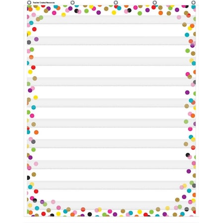 Roomfactory 34 x 44 in. Confetti 10-Pocket Chart RO2574691