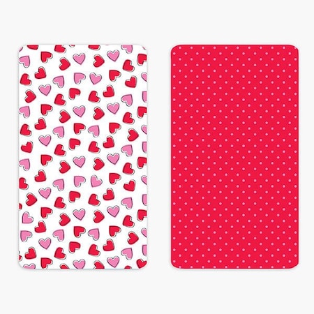 Nashville Wraps Scattered Hearts Cookie Backer Cards, 3.75 x 6.5, 25PK GCBSH36