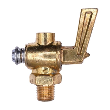 Auveco Brass Ground Plug Drain Cock 1/8in Pipe, 5PK 405