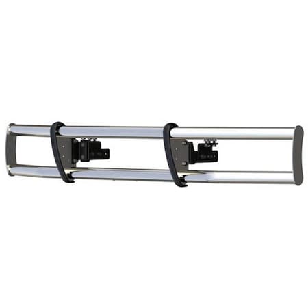 Replacement For Freightliner B2 Year 2015 Polished Stainless Steel Low-Profile Bumper Guard