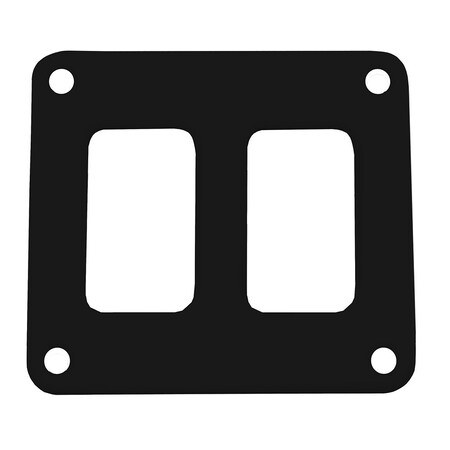 Pacer Group Pacer Switch Panel - 2 Switch and 1 Row - 3in x 2.75in - Black Powder Coated Aluminum PSC-21-BK