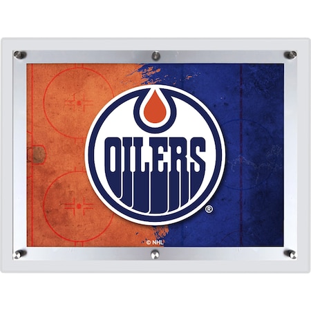 Holland Bar Stool Co Edmonton Oilers 32 in. x 23.5 in. Backlit LED Sign by Company LBLedA