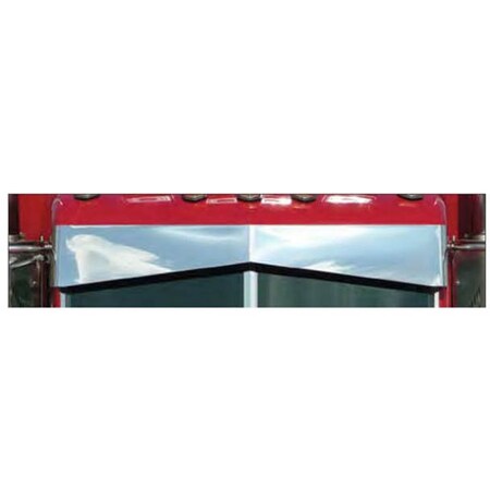 Replacement For Peterbilt 386 Year 2006 10.5In Stainless Steel Darwin Style Untie Visor