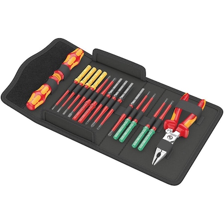 Wera Kraftform Kompakt VDE 17 extra slim 1 Tool finder, 17 pieces 5006612001
