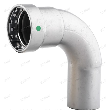 Ez-Fluid 1-1/4 Press X FTG Carbon Steel Mega Press Type PRESS 90Deg STREET ELBOW EPDM EZPSE67