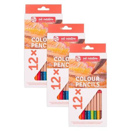 Talens Art Creation Color Pencils, 12-Piece Set, 3PK 9028012M