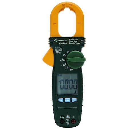 Green Leaf Greenlee CM-660 Clamp Meter, AAA Battery, LCD Display, 6000 Count CM660
