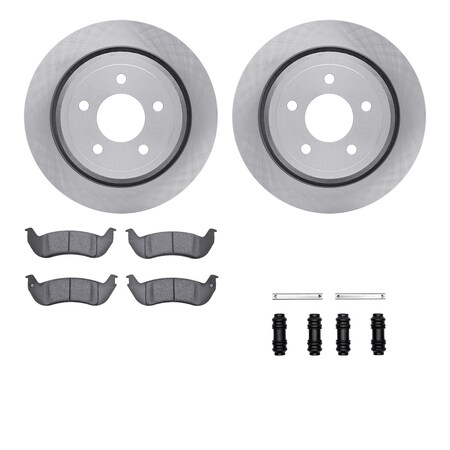 Dynamic Friction Co DFC Brake Rotor with 5000 Brake Pads and Hardware Kit 6512-56115