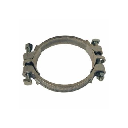 Dixon Valve Double Bolt Hose Clamps, 4 1/32 in-4 9/32 in Hose OD, Malleable Iron, 20/Bx 238-463